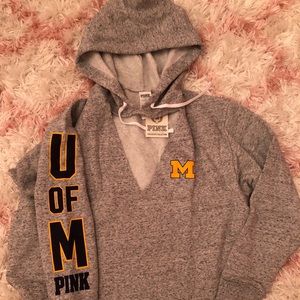 VS Pink collegiate hoodie Michigan state L